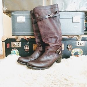 Frye boots 8.5 Jane strappy russet brown
